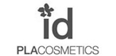 Лого на корејскиот бренд ID Placosmetics, со стилизирано „id“ и цветен симбол над буквата „i“, со натпис PLACOSMETICS под него на бела позадина. Logo of the Korean brand ID Placosmetics, featuring a stylized “id” with a flower symbol above the “i”, and the text PLACOSMETICS below on a white background.