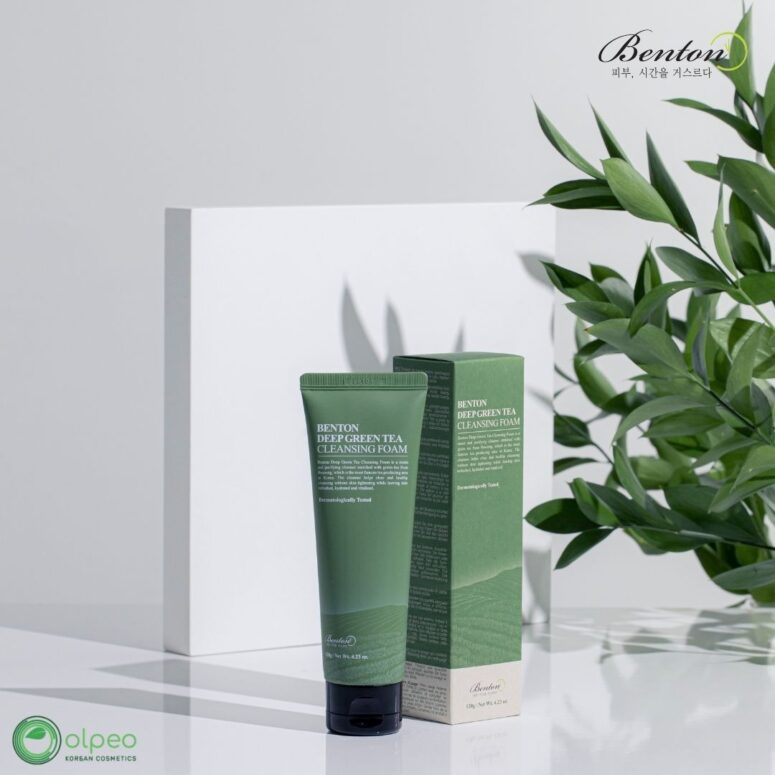 K-beauty product Benton Deep Green Cleansing Foam at Olpeo Korean Cosmetics and Skincare Store