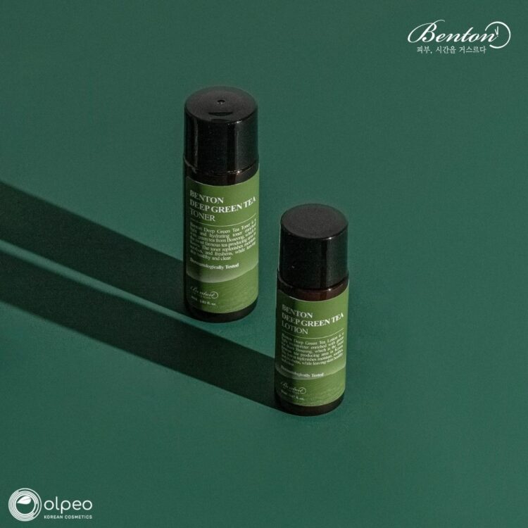 K-beauty product Benton Deep Green Tea Lotion Mini Mini at Olpeo Korean Cosmetics and Skincare Store