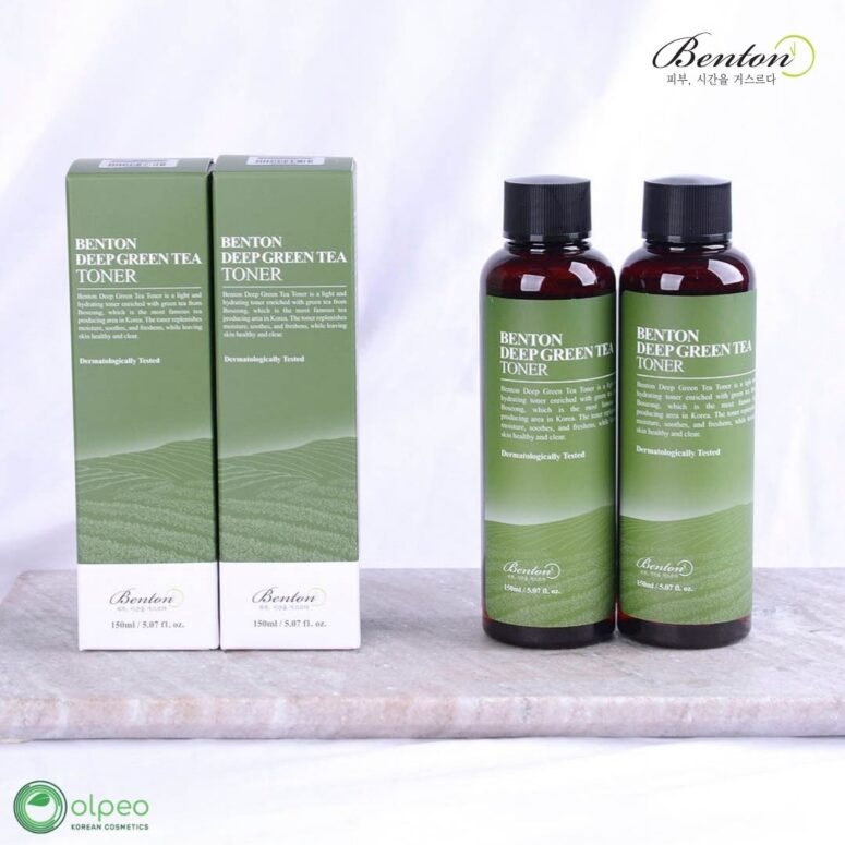K-beauty product Benton Deep Green Tea Toner at Olpeo Korean Cosmetics and Skincare Store